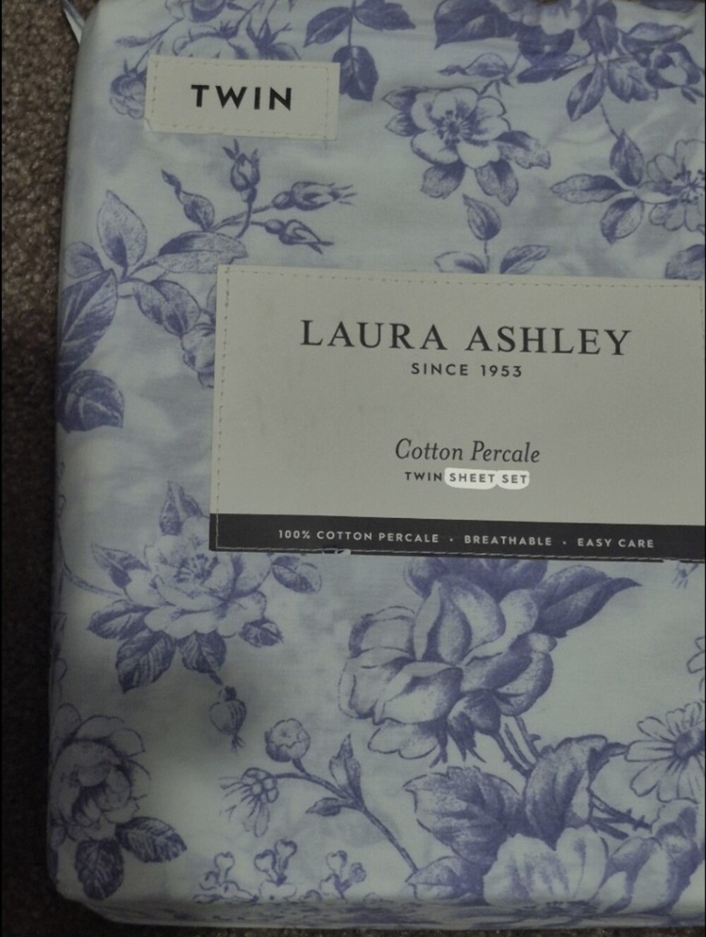 Laura Ashley Twin Sheet Set